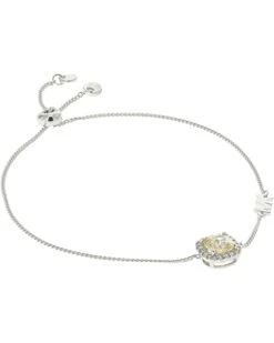 Michael Kors Sterling Silver Pavé Cushion-Cut Slider Bracelet | Bracelets