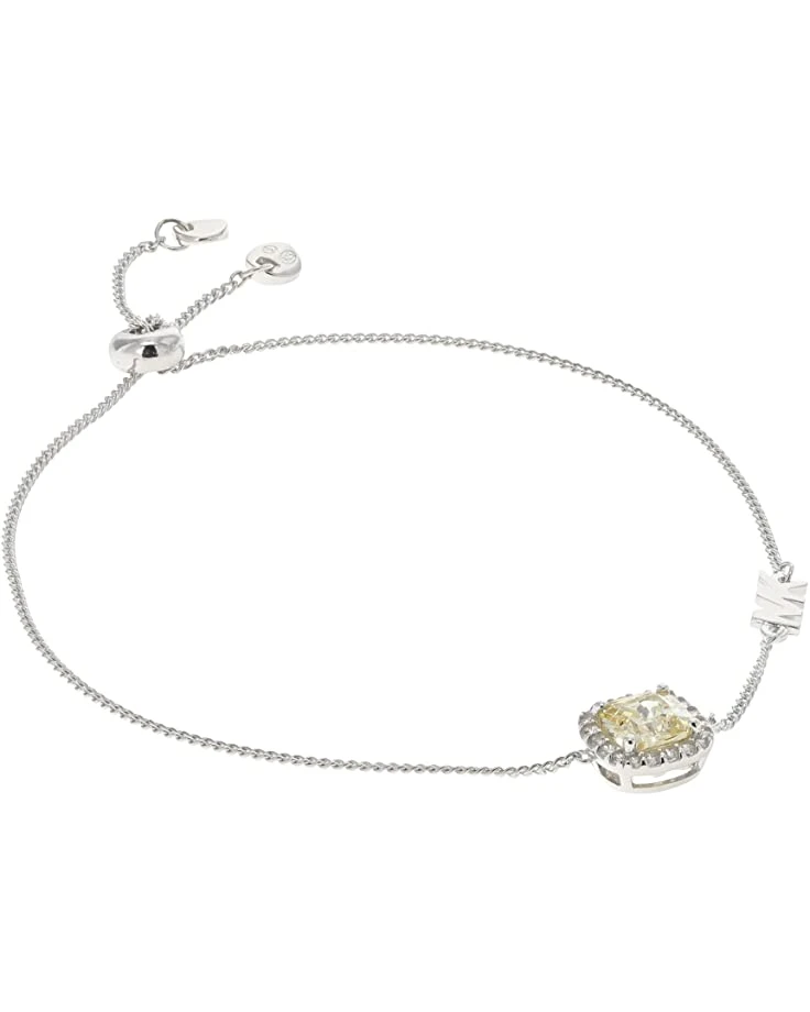 Michael Kors Sterling Silver Pavé Cushion-Cut Slider Bracelet | Bracelets 1 Michael Kors Sterling Silver Pavé Cushion-Cut Slider Bracelet | Bracelets