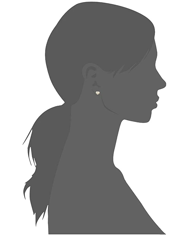 Michael Kors Precious Metal-Plated Sterling Silver Pavé Heart Studs Earrings 3 Michael Kors Precious Metal-Plated Sterling Silver Pavé Heart Studs Earrings - Image 3