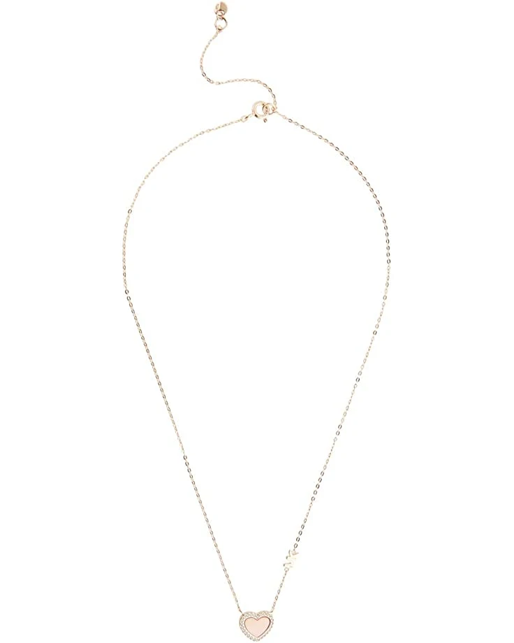 Michael Kors Kors Love Pave and Mother-of-Pearl Heart Pendant Necklace | Necklaces 2 Michael Kors Kors Love Pave and Mother-of-Pearl Heart Pendant Necklace | Necklaces - Image 2