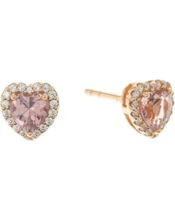 Michael Kors Sterling Silver Heart-Cut Stud Earrings