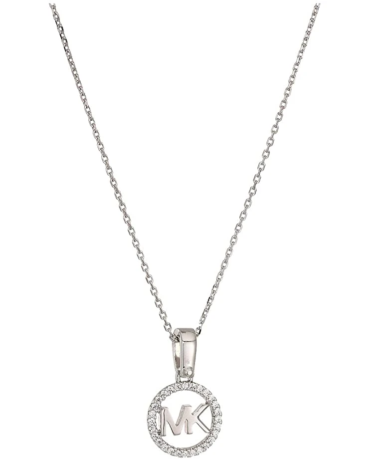 Michael Kors Precious Metal-Plated Sterling Silver Pavé Logo Necklace | Necklaces 5 Michael Kors Precious Metal-Plated Sterling Silver Pavé Logo Necklace | Necklaces - Image 5