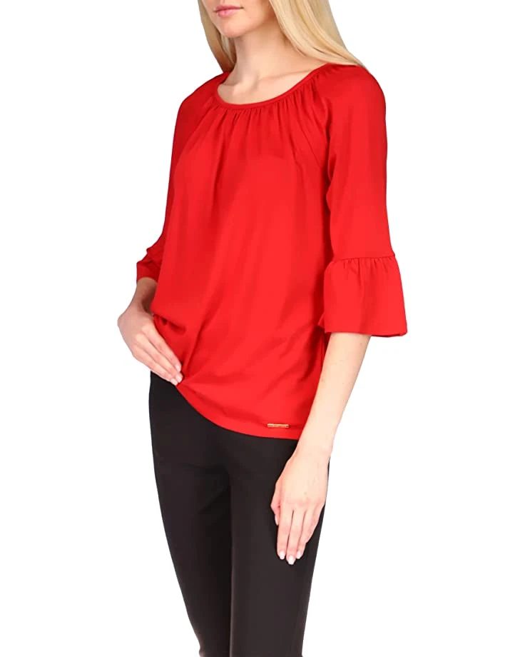 MICHAEL Michael Kors Solid Flare Sleeve Top | Shirts & Tops 2 MICHAEL Michael Kors Solid Flare Sleeve Top | Shirts & Tops - Image 2