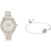 Michael Kors MK1048 - Liliane Three Hand Watch and Bracelet Gift Set | Fashion Watches