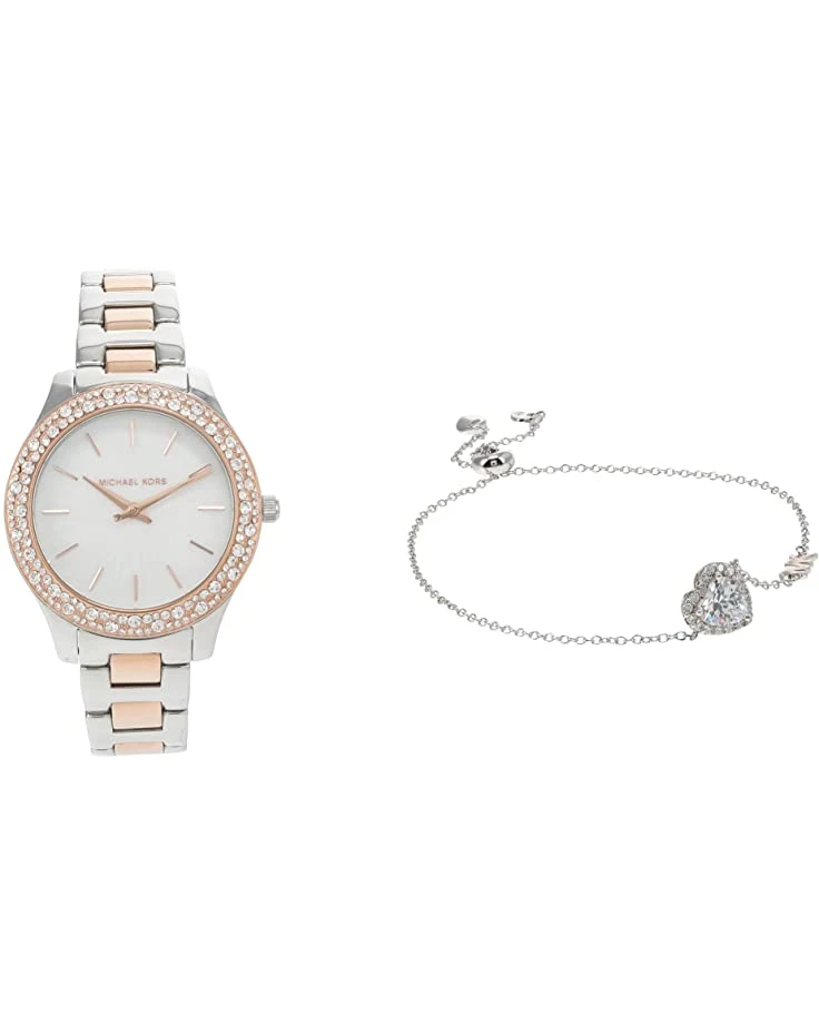 Michael Kors MK1048 - Liliane Three Hand Watch and Bracelet Gift Set | Fashion Watches 1 Michael Kors MK1048 - Liliane Three Hand Watch and Bracelet Gift Set | Fashion Watches