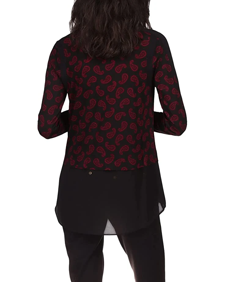 MICHAEL Michael Kors Paisley Mixed Media Top | Shirts & Tops 3 MICHAEL Michael Kors Paisley Mixed Media Top | Shirts & Tops - Image 3