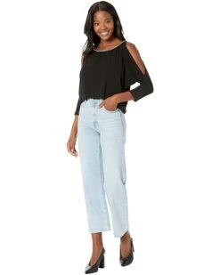 MICHAEL Michael Kors Chain Neck Cold-Shoulder Top | Shirts & Tops -Michael Kors Sale 61ZMsqHIvfL. AC SR736920