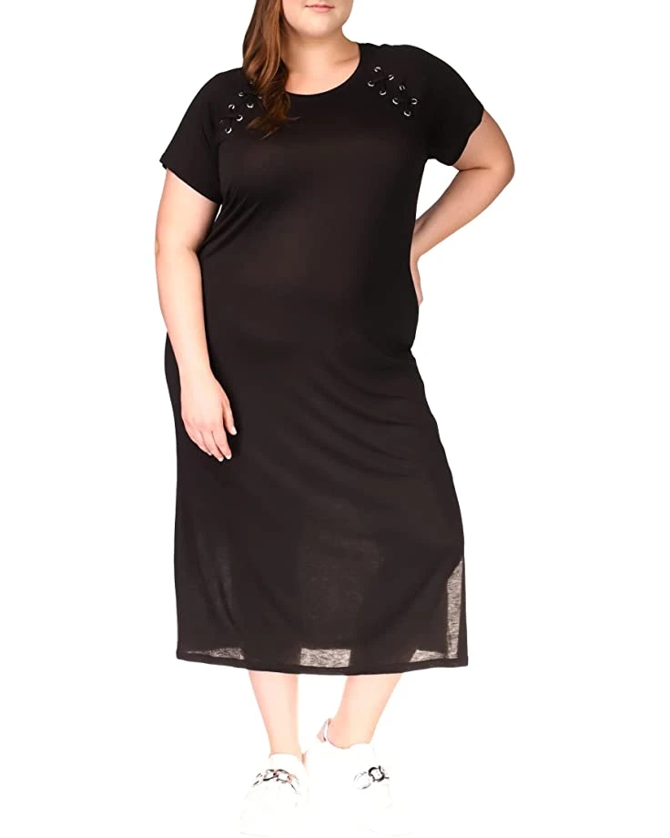 MICHAEL Michael Kors Plus Size Lace-Up T-Shirt Dress | Dresses 1 MICHAEL Michael Kors Plus Size Lace-Up T-Shirt Dress | Dresses