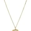 Michael Kors Precious Metal-Plated Sterling Silver Pavé Heart Necklace | Necklaces