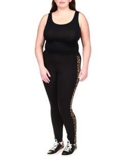 MICHAEL Michael Kors Plus Size Cheetah Stripe Leggings | Pants