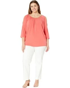 MICHAEL Michael Kors Plus Size Chain Neck Cold-Shoulder Top | Shirts & Tops 7 MICHAEL Michael Kors Plus Size Chain Neck Cold-Shoulder Top | Shirts & Tops -Michael Kors Sale 61cnsG2TUJL. AC SR736920
