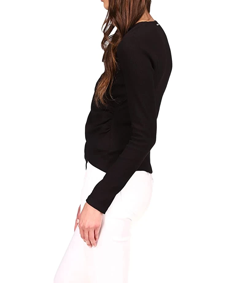 MICHAEL Michael Kors Petite Waffle Wrap Long Sleeve Top | Shirts & Tops 2 MICHAEL Michael Kors Petite Waffle Wrap Long Sleeve Top | Shirts & Tops - Image 2