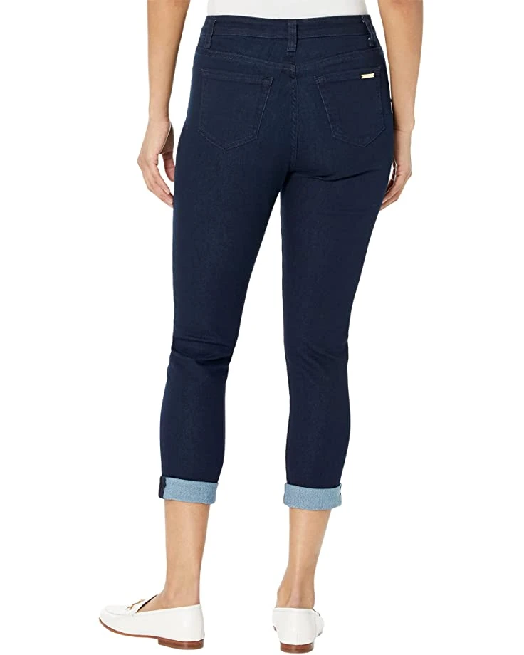 MICHAEL Michael Kors Izzy Skinny Roll Hem Jeans in Dark Rinse Wash 2 MICHAEL Michael Kors Izzy Skinny Roll Hem Jeans in Dark Rinse Wash - Image 2