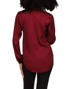 MICHAEL Michael Kors Petite Cheetah Plisse Jacquard Top | Shirts & Tops -Michael Kors Sale 711v2IgCFfL. AC SR736920