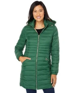 MICHAEL Michael Kors Puffer with Narrowed Quilt at Waist M424268FZ | Coats & Outerwear
