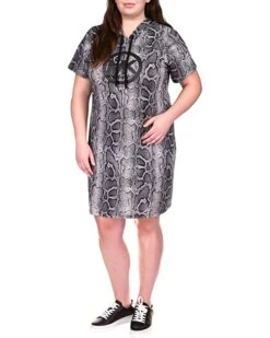 MICHAEL Michael Kors Plus Size Snake Logo Hoodie Dress | Dresses