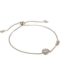 Michael Kors Precious Metal-Plated Sterling Silver CZ Charm Slider Bracelet | Bracelets