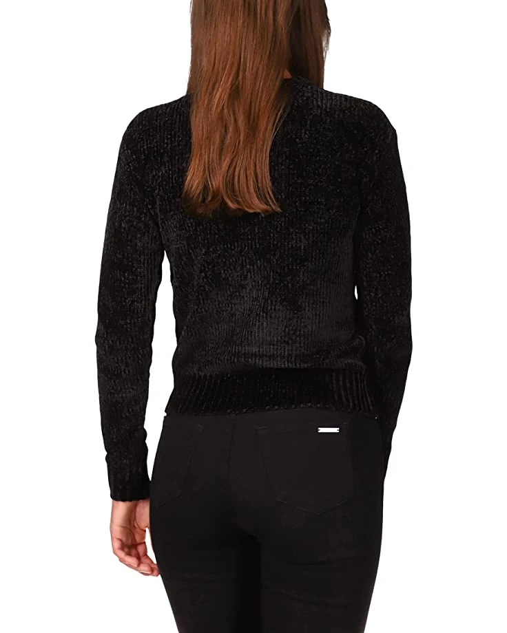 MICHAEL Michael Kors Petite Velvet Button Detail Sweater | Sweaters 3 MICHAEL Michael Kors Petite Velvet Button Detail Sweater | Sweaters - Image 3