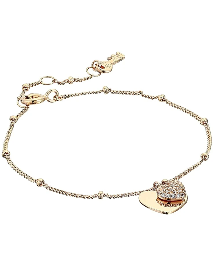 Michael Kors Precious Metal-Plated Sterling Silver Pavé Heart Bracelet | Bracelets 4 Michael Kors Precious Metal-Plated Sterling Silver Pavé Heart Bracelet | Bracelets - Image 4