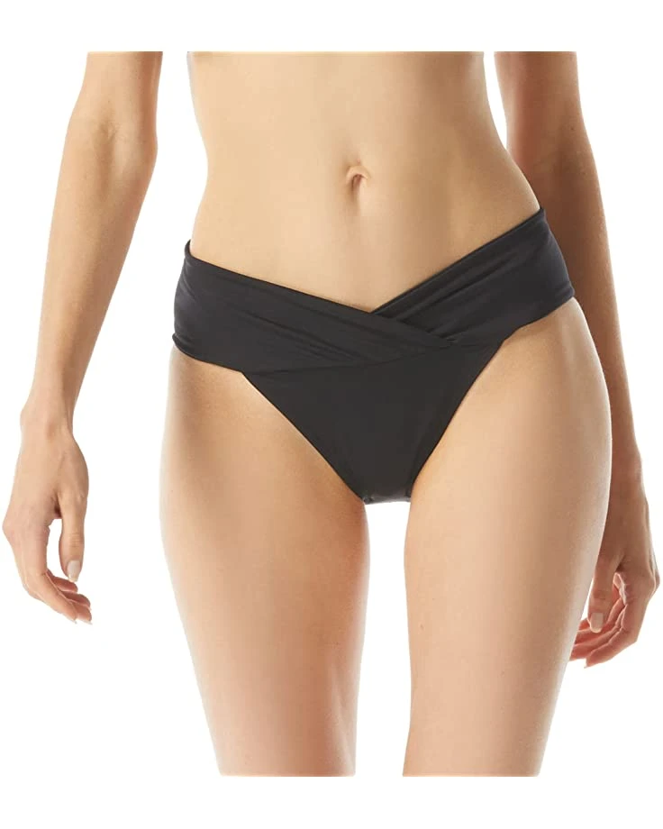 MICHAEL Michael Kors Essentials Euro Gathered Bikini Bottoms | Swimwear 1 MICHAEL Michael Kors Essentials Euro Gathered Bikini Bottoms | Swimwear