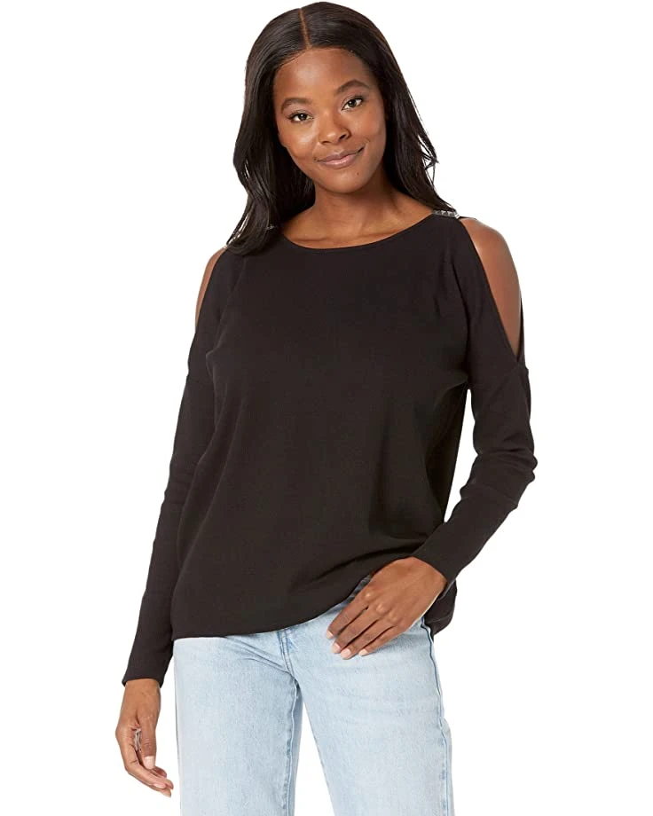 MICHAEL Michael Kors Waffle Stud Cold-Shoulder Top | Shirts & Tops 1 MICHAEL Michael Kors Waffle Stud Cold-Shoulder Top | Shirts & Tops