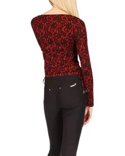 MICHAEL Michael Kors Petite Lace Square Neck Ruched Long Sleeve Top | Shirts & Tops 5 MICHAEL Michael Kors Petite Lace Square Neck Ruched Long Sleeve Top | Shirts & Tops -Michael Kors Sale 71QQkev1 L. AC SR736920