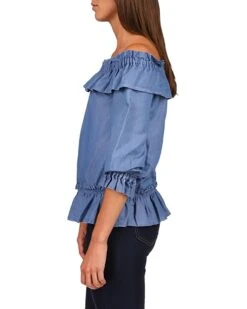 MICHAEL Michael Kors Bar Shoulder Ruffle Top | Shirts & Tops -Michael Kors Sale 71RJIbs3DeL. AC SR736920
