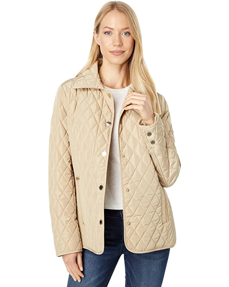 MICHAEL Michael Kors Short Snap Front Quilt M425132FZ | Coats & Outerwear 1 MICHAEL Michael Kors Short Snap Front Quilt M425132FZ | Coats & Outerwear
