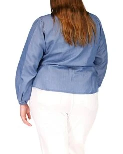 MICHAEL Michael Kors Plus Size Long Sleeve Wrap Top | Shirts & Tops 5 MICHAEL Michael Kors Plus Size Long Sleeve Wrap Top | Shirts & Tops -Michael Kors Sale 71X7zyDfhYL. AC SR736920