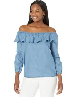 MICHAEL Michael Kors Tencel Ruffle Top | Shirts & Tops