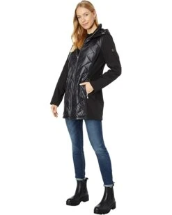 MICHAEL Michael Kors Mixed Softshell and Quilted Puffer M525378FZ | Coats & Outerwear 7 MICHAEL Michael Kors Mixed Softshell and Quilted Puffer M525378FZ | Coats & Outerwear -Michael Kors Sale 71bIosCwk4L. AC SR736920