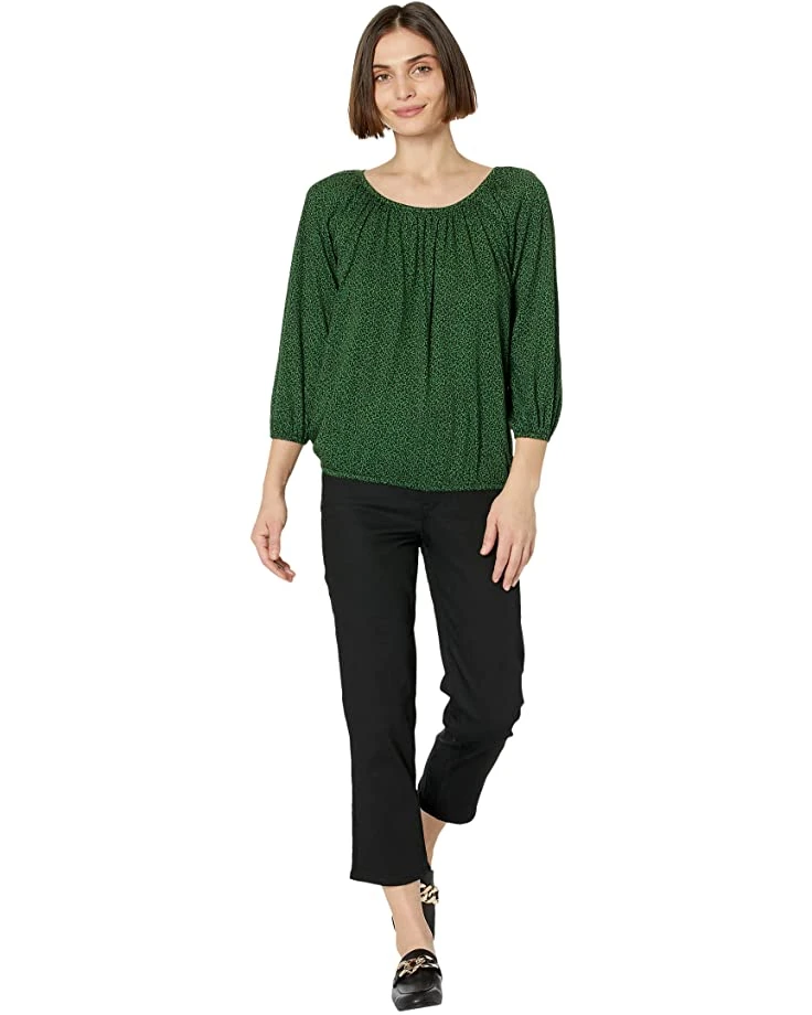 MICHAEL Michael Kors Petite Vine Leaves Peasant Top | Shirts & Tops 4 MICHAEL Michael Kors Petite Vine Leaves Peasant Top | Shirts & Tops - Image 4
