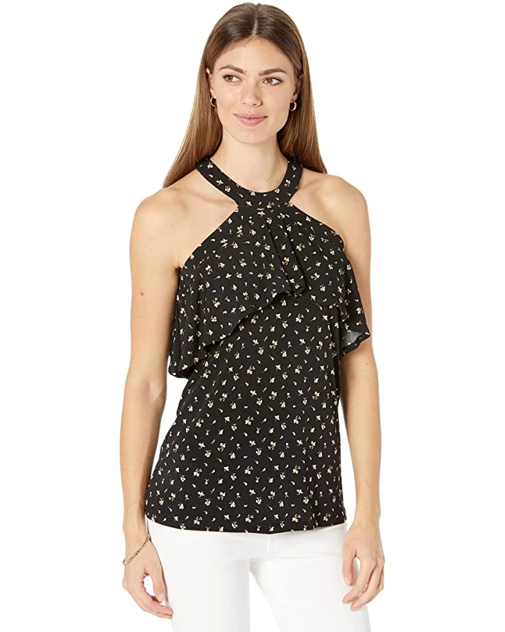 MICHAEL Michael Kors Floral Flounce Halter | Shirts & Tops 1 MICHAEL Michael Kors Floral Flounce Halter | Shirts & Tops