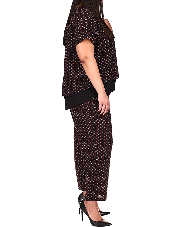 MICHAEL Michael Kors Plus Size Foulard Cutout Short Sleeve Top | Shirts & Tops 2 MICHAEL Michael Kors Plus Size Foulard Cutout Short Sleeve Top | Shirts & Tops - Image 2