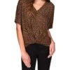 MICHAEL Michael Kors Cheetah Twist Hem Top | Shirts & Tops