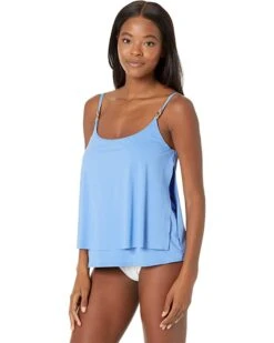 MICHAEL Michael Kors Iconic Solids Double Layer Tankini Top | Swimwear 10 MICHAEL Michael Kors Iconic Solids Double Layer Tankini Top | Swimwear -Michael Kors Sale 71lP1WGXRUL. AC SR736920