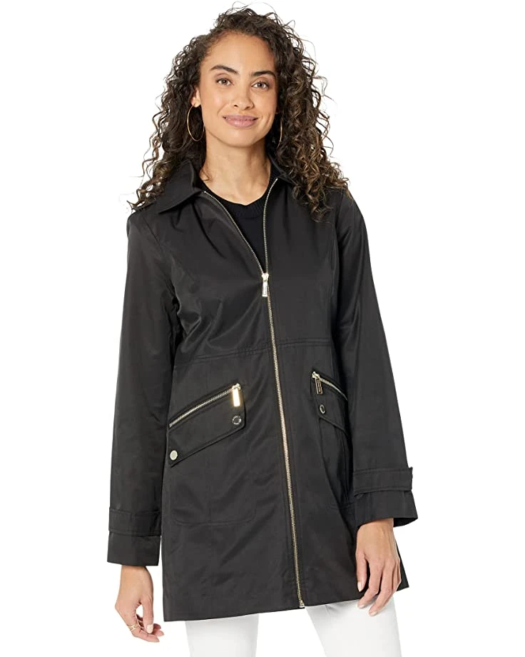 MICHAEL Michael Kors Zip Front Rain Topper M724716A74 | Coats & Outerwear 1 MICHAEL Michael Kors Zip Front Rain Topper M724716A74 | Coats & Outerwear