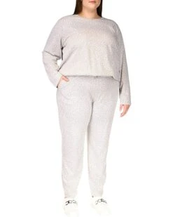 MICHAEL Michael Kors Plus Size Cheetah Jacquard Elastic Long Sleeve Tee | Shirts & Tops