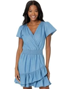 MICHAEL Michael Kors Short Sleeve Tencel Wrap Dress | Dresses