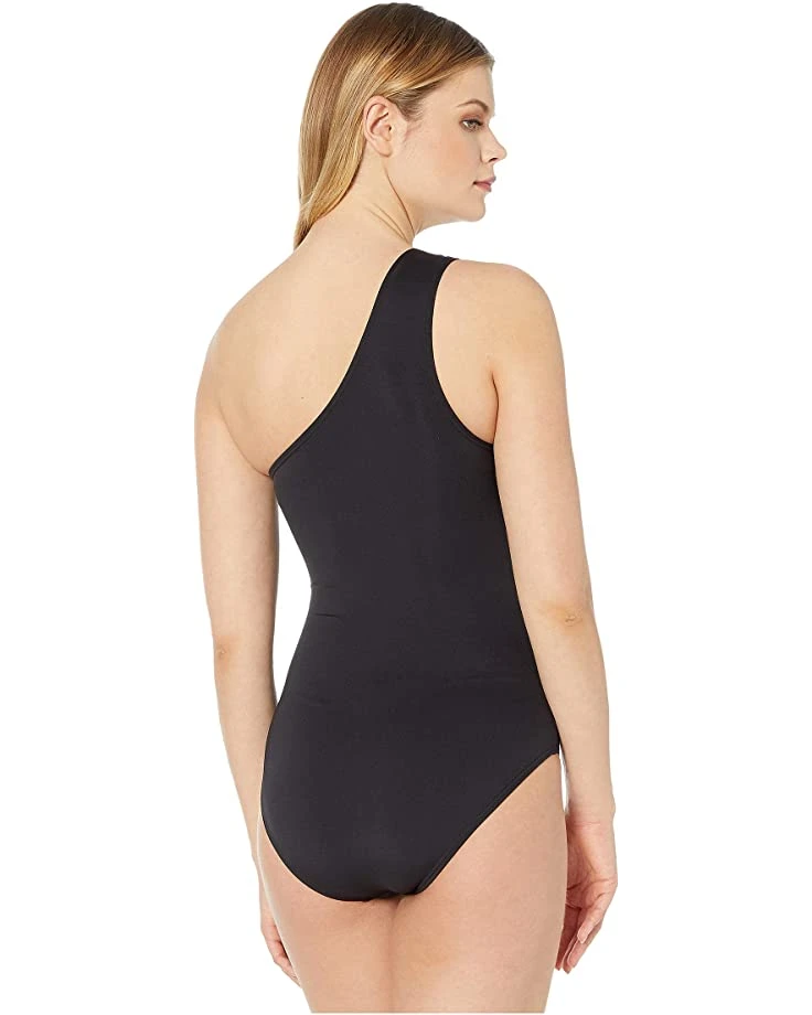 MICHAEL Michael Kors Iconic Solids One Shoulder One-Piece | Swimwear 3 MICHAEL Michael Kors Iconic Solids One Shoulder One-Piece | Swimwear - Image 3