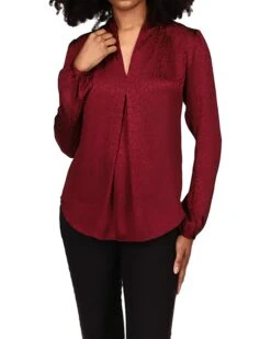 MICHAEL Michael Kors Petite Cheetah Plisse Jacquard Top | Shirts & Tops