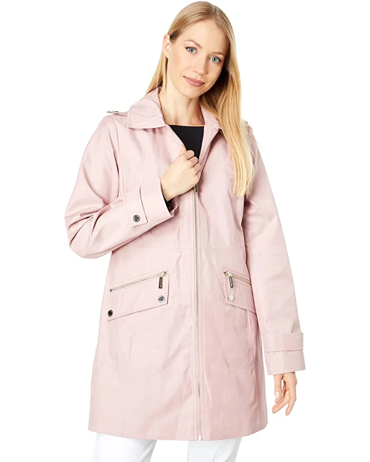 MICHAEL Michael Kors Zip Front Rain Topper M724716A74 | Coats & Outerwear 6 MICHAEL Michael Kors Zip Front Rain Topper M724716A74 | Coats & Outerwear - Image 6