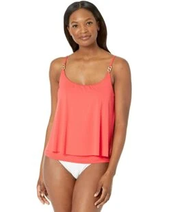MICHAEL Michael Kors Iconic Solids Double Layer Tankini Top | Swimwear 12 MICHAEL Michael Kors Iconic Solids Double Layer Tankini Top | Swimwear -Michael Kors Sale 71sGFEYTv1L. AC SR736920