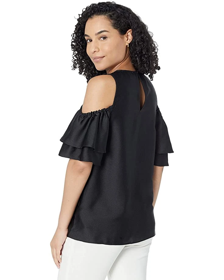 MICHAEL Michael Kors Satin Cold-Shoulder Top | Shirts & Tops 2 MICHAEL Michael Kors Satin Cold-Shoulder Top | Shirts & Tops - Image 2