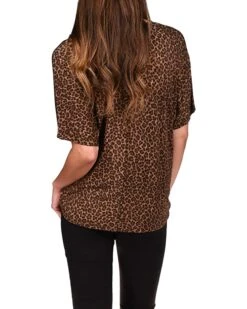 MICHAEL Michael Kors Cheetah Twist Hem Top | Shirts & Tops -Michael Kors Sale 814UJgt wxL. AC SR736920