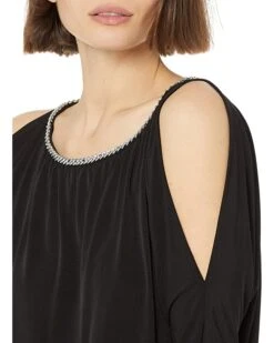 MICHAEL Michael Kors Petite Chain Neck Cold-Shoulder Top | Shirts & Tops -Michael Kors Sale 817TQmtHgrL. AC SR736920