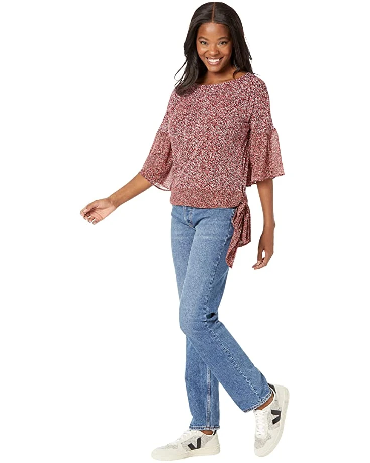 MICHAEL Michael Kors Spring Bud Combo Sleeve Top | Shirts & Tops 4 MICHAEL Michael Kors Spring Bud Combo Sleeve Top | Shirts & Tops - Image 4