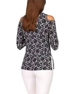MICHAEL Michael Kors Lace Long Sleeve Cold-Shoulder Top | Shirts & Tops 5 MICHAEL Michael Kors Lace Long Sleeve Cold-Shoulder Top | Shirts & Tops -Michael Kors Sale 81OoQScwF L. AC SR736920