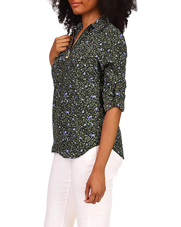 MICHAEL Michael Kors Petite Floral Vine Dog Tag Top | Shirts & Tops 2 MICHAEL Michael Kors Petite Floral Vine Dog Tag Top | Shirts & Tops - Image 2