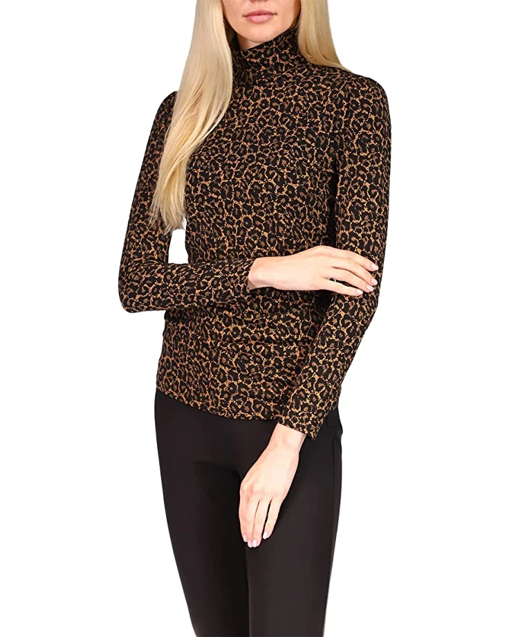 MICHAEL Michael Kors Cheetah Long Sleeve Turtleneck Top | Shirts & Tops 1 MICHAEL Michael Kors Cheetah Long Sleeve Turtleneck Top | Shirts & Tops